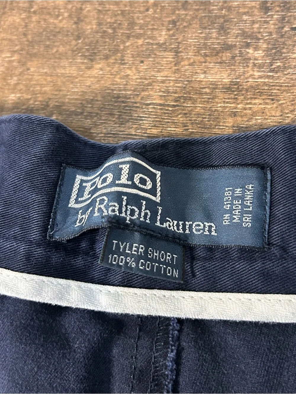 Polo by Ralph Lauren Tyler Shorts Men's Flat Front Navy Shorts size 42